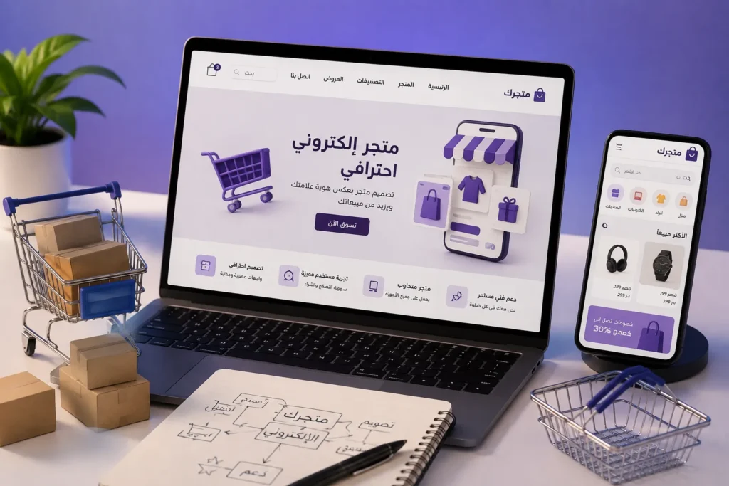 شركة تصميم متجر الكتروني